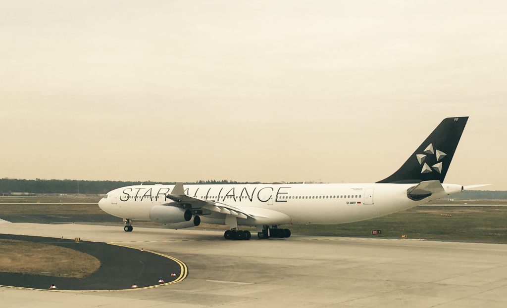 Lufthansa Airbus A340-300 in Frankfurt 