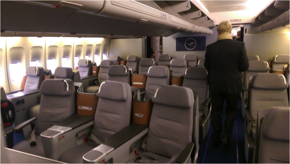 Lufthansa Business Class In Der Boeing 747 400 Auf Der