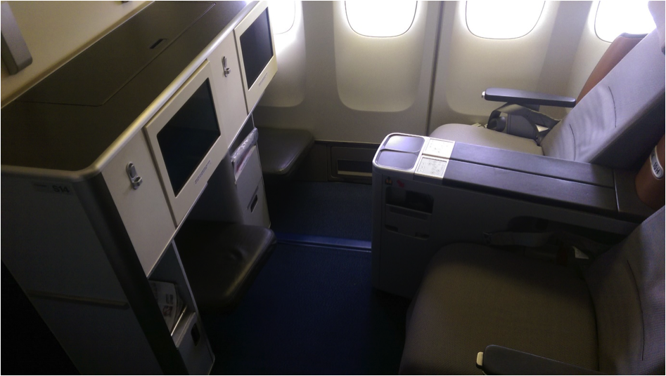 Lufthansa Business Class in der Boeing 747400 auf der Kurzstrecke Frankfurtflyer.de