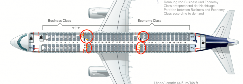 A320 beste sitzplätze air berlin Airbus A320