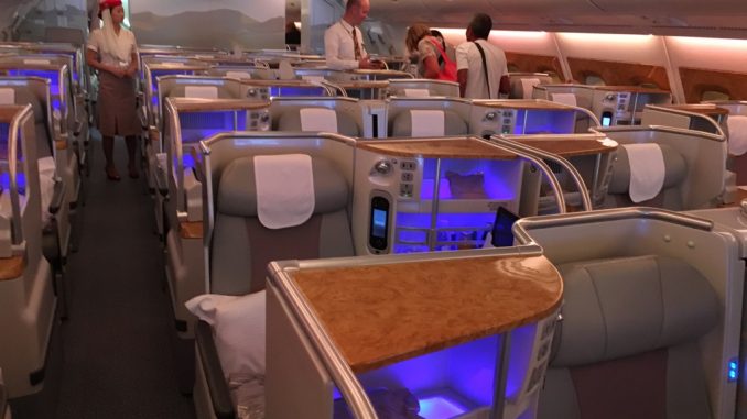 Emirates Business Class Airbus A380 BNE-DXB-2