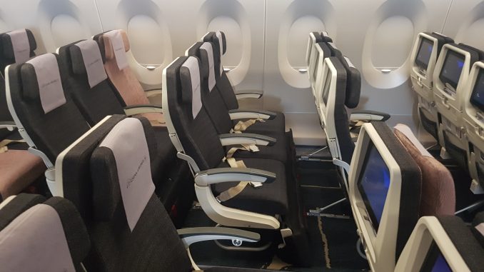 China Airlines Economy Class im Airbus A350 12