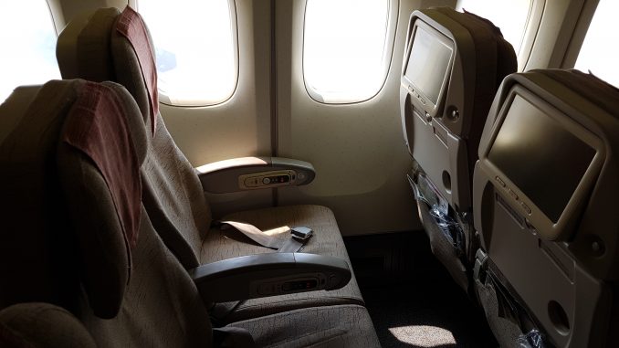 Asiana Economy Class in der Boeing 747 13
