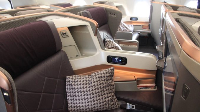 Singapore Airlines Business Class Airbus A350 12
