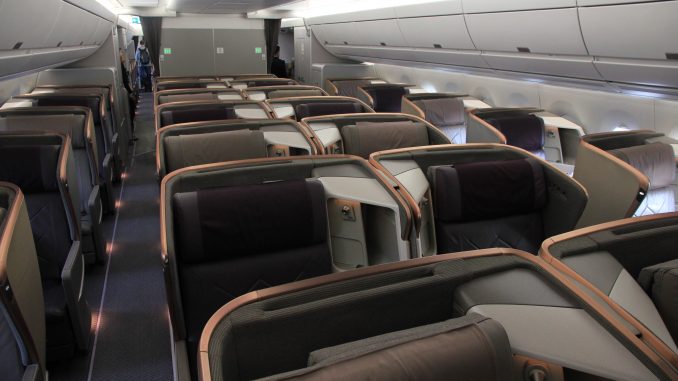 Singapore Airlines Business Class Airbus A350 8