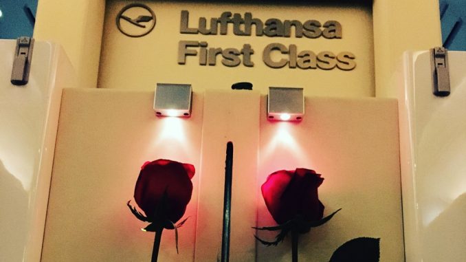 Lufthansa First Class Airbus A380 Hongkong nach Frankfurt-42