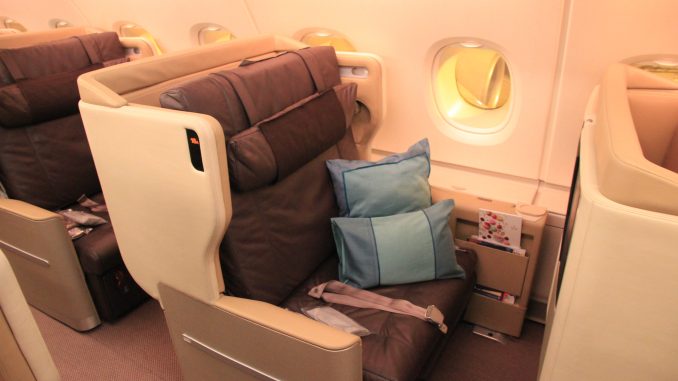 Singapore Airines Business Class im Airbus A380 28