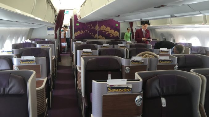 Thai Airways Business Class Airbus A350 FCO - BKK-5