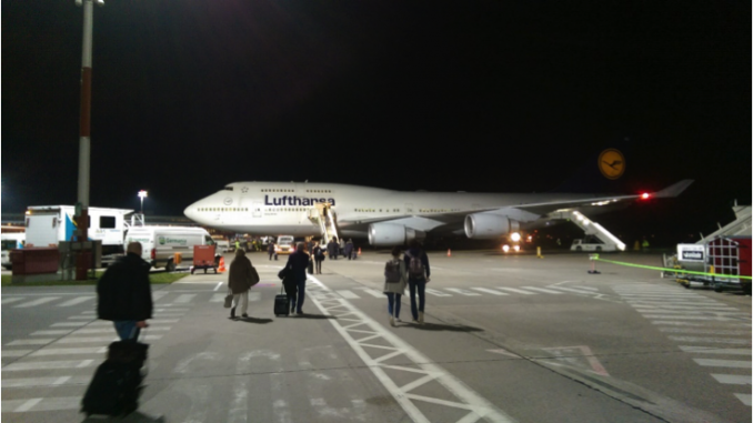 Lufthansa Business Class in der Boeing 747-400 auf der Kurzstrecke 1