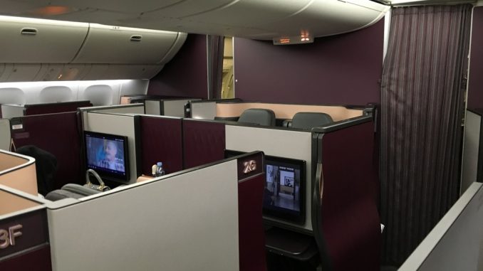 Qatar Airways QSuite Business Class Boeing 777-300er-32