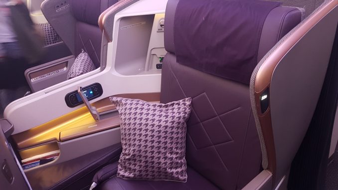 Singapore Airlines Business Class im Airbus A350 17