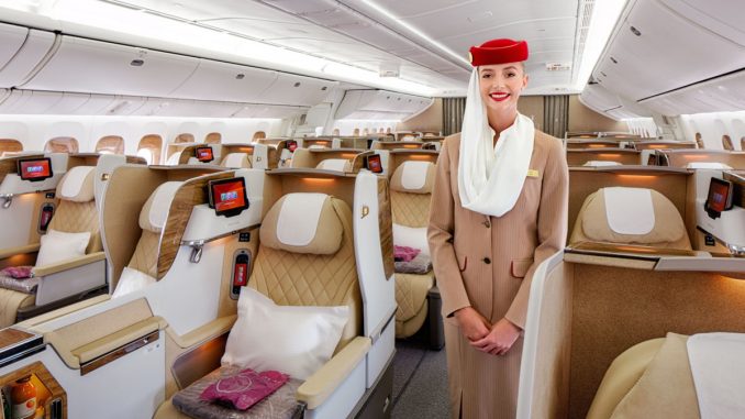 Emirates Business Class 2-2-2 2