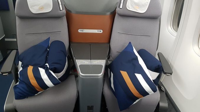 Lufthansa Business Class in der Boeing 747-8 (5)