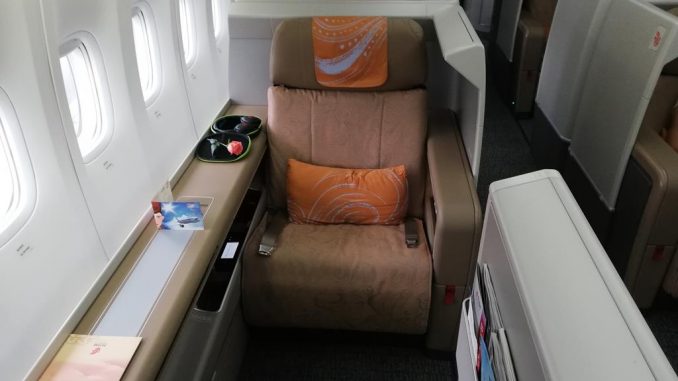 Air China First Class in der Boeing 747-8 (12)
