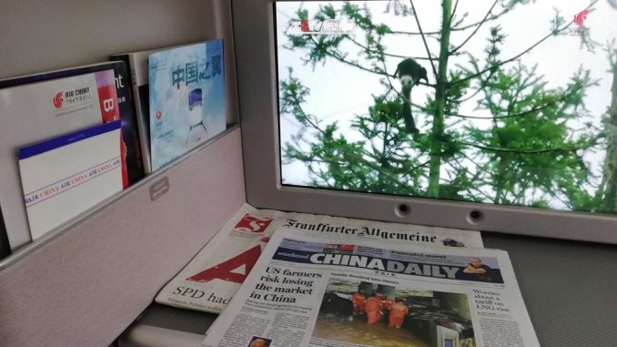 Air China First Class in der Boeing 747-8 (31)