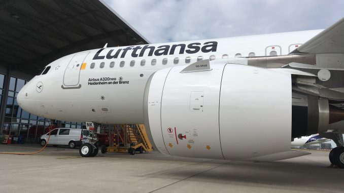 Lufthansa A320 NEO neue Farbe