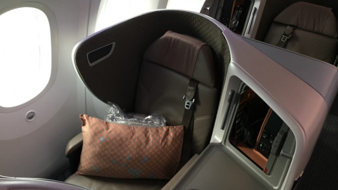 Singapore Airlines Business Class Boeing 787-10 Singapore nach Bangkok-8