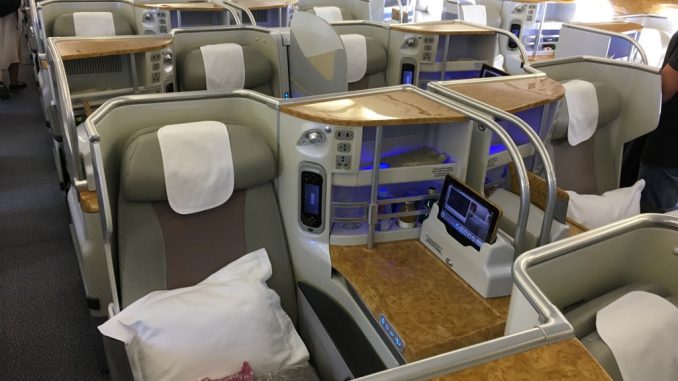 Emirates Business Class Airbus A380 Frankfurt-3