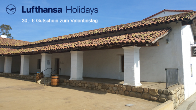 Lufthansa Holidays | 30 Euro Rabatt zum Valentinstag Lufthansa Holidays | 30 Euro Rabatt zum Valentinstag