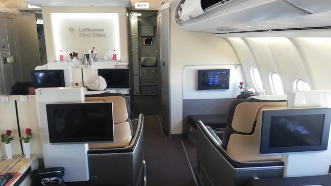 Lufthansa First Class im Airbus A340 (34)