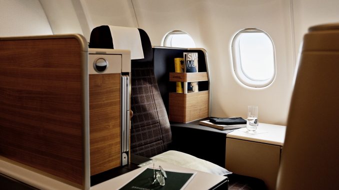 neue Swiss Business Class Airbus A340