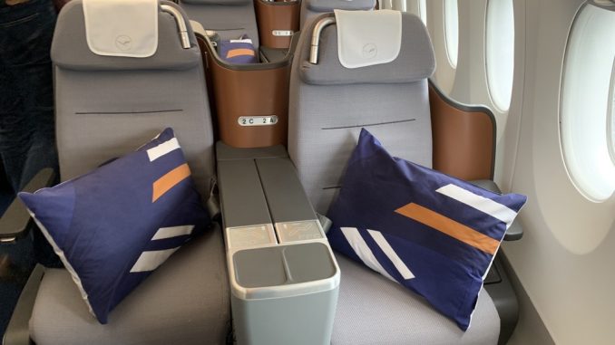 Lufthansa Business Class Airbus A350-900 München nach Newark-10