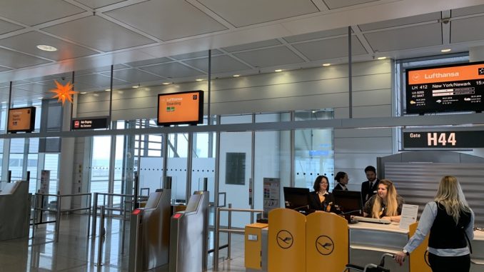 Lufthansa Business Class Airbus A350-900 München nach Newark-3