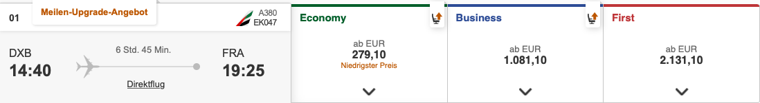 Wie Kann Man Die Neue Emirates First Class Gunstig Buchen Frankfurtflyer De