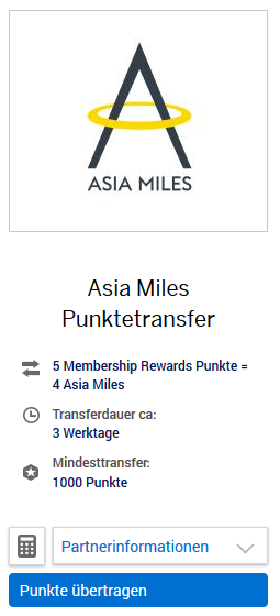 Update: Hat American Express Asia Miles als Transferpartner verloren ...
