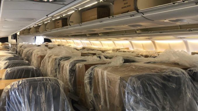 Cargo in Airbus A330 Lufthansa