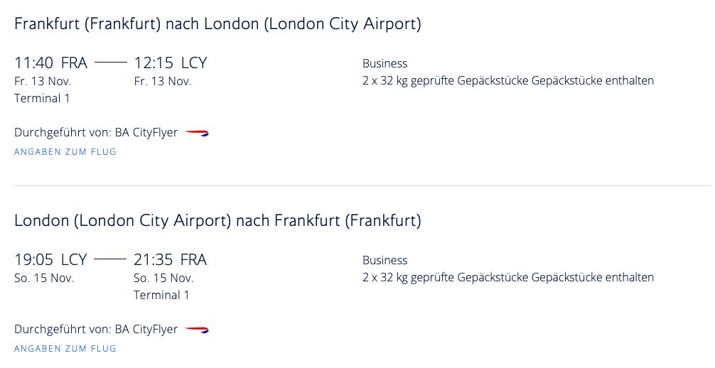 British Airways Business Class Angebote Durch Europa Mileage Run Tauglich Frankfurtflyer De