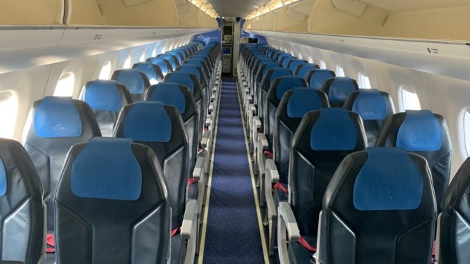 KLM Economy Class Corona Embraer -2