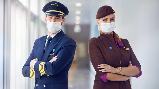 All of Etihad Airways' operating pilots and cabin crew are vaccinated against COVID-19