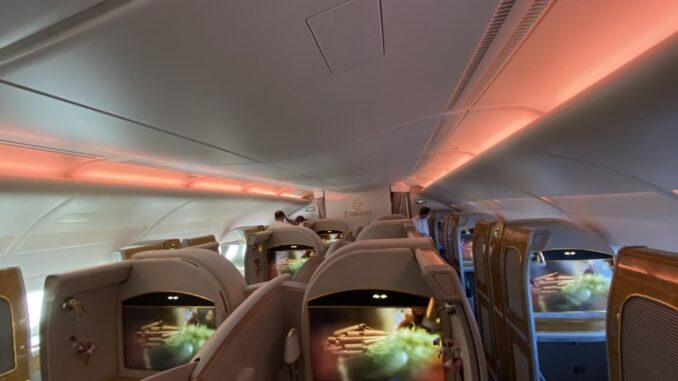 Emirates First Class A380 Juni 2021-30