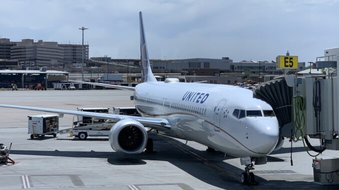 United Airlines First Class Boeing 737MAX -5